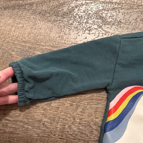 Hanna Andersson French Terry Baby Unicorn Top + Rainbow Leggings Set - Picture 6 of 14